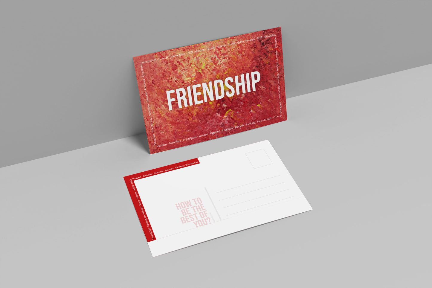Postcard Set – Love, Passion, Trust, Friendship.