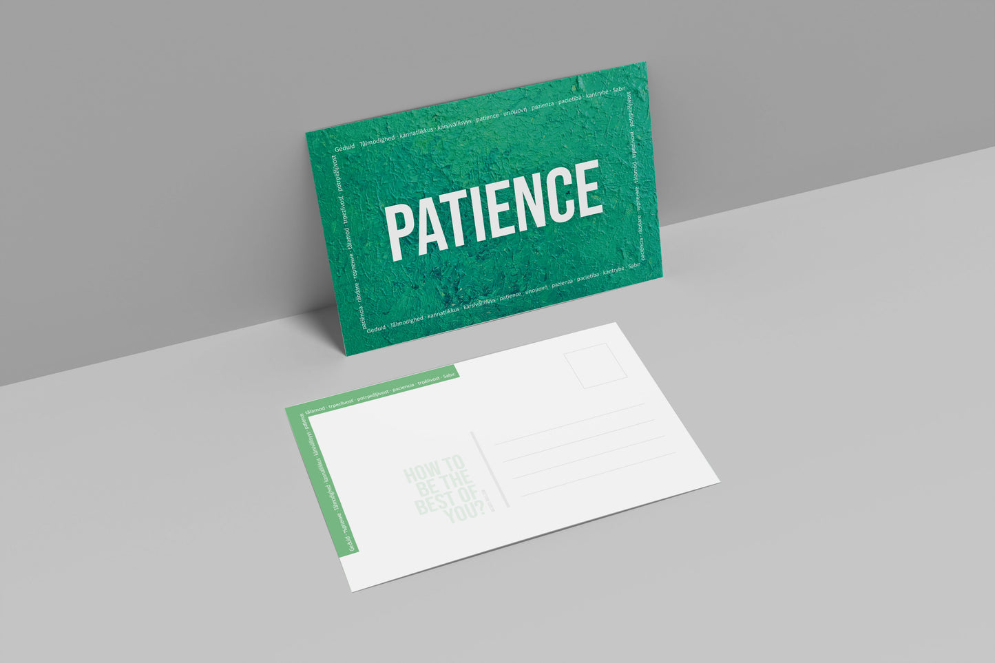 Postcard Set – Patience, Health, Peace, Motivation